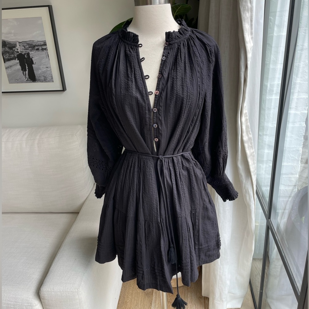 Cleobella Black Long Sleeve Dress